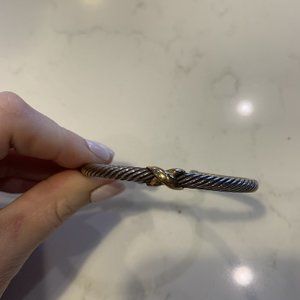 David Yurman X Bracelet with 14k Gold